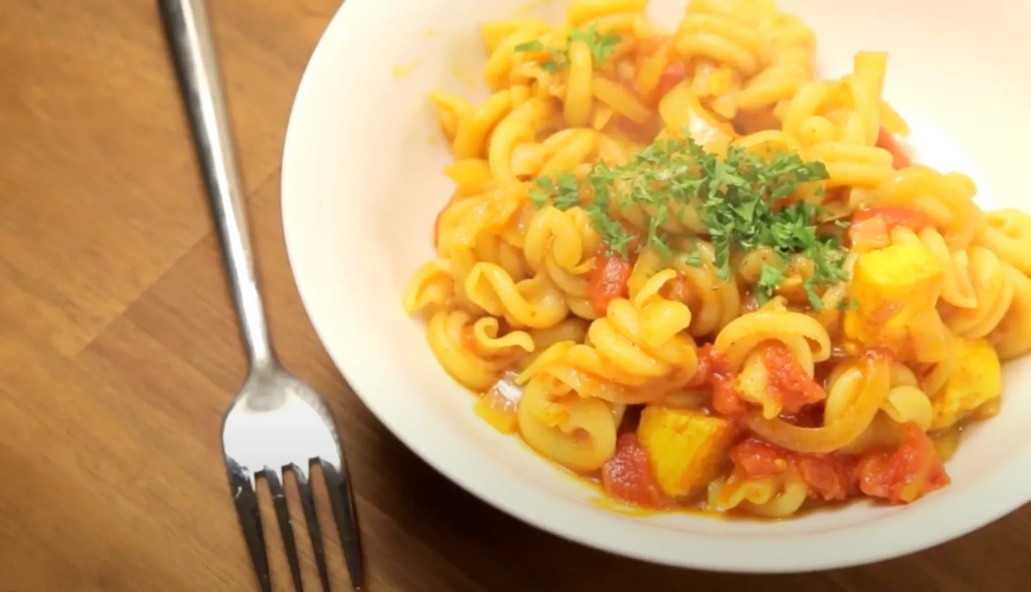 Torchio with Spiced Halloumi